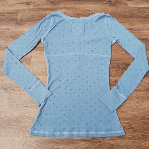 Abercrombie & Fitch Y2K Vintage Ribbed Henley Babydoll Rare Large Bella - Picture 7 of 7